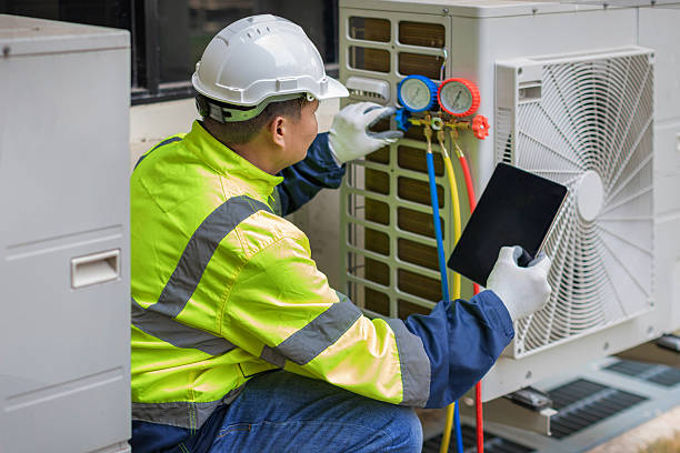 Professional Hvac technician working in Burlington, OH
